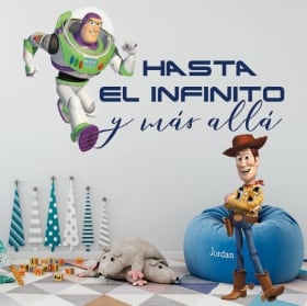 Vinilos infantiles toy story frase buzz lightyear