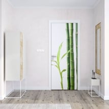 Vinilos para puertas bambú