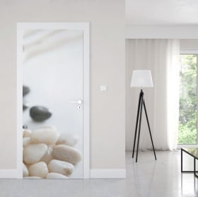 Vinilos para puertas piedras zen