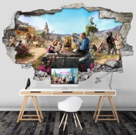 Vinilos decorativos 3d videojuego far cry new dawn