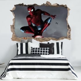 Vinilos decorativos spiderman 3d
