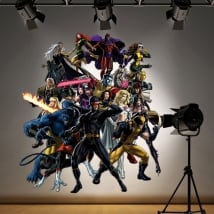Pegatinas y vinilos decorativos superhéroes x-men