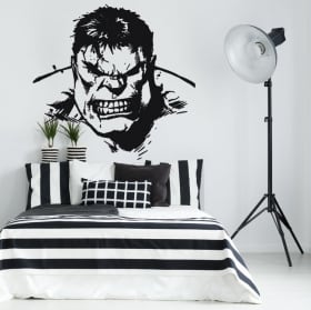 Vinilo decorativo marvel silueta de hulk