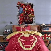 Vinilos decorativos 3d marvel iron man