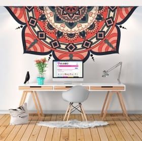 Vinilos y pegatinas mitad de mandala