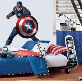 Vinilos decorativos marvel capitán américa