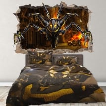 Vinilos decorativos 3d marvel superhéroe yellowjacket