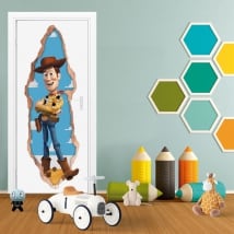 Vinilos infantiles puertas 3d woody toy story