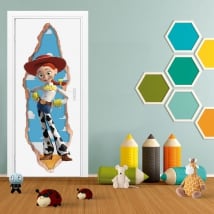 Vinilos infantiles puertas 3d jessie toy story