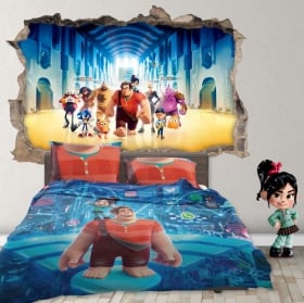 Vinilos 3d disney ralph rompe internet