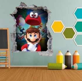 Vinilos infantiles y juveniles mario bros 3d