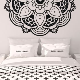Vinilos de pared mitad de mandalas