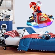 Vinilos y pegatinas videojuego mario kart