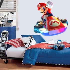 Vinilos y pegatinas videojuego mario kart