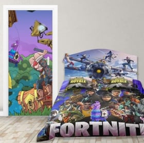Vinilos para puertas videojuego fortnite