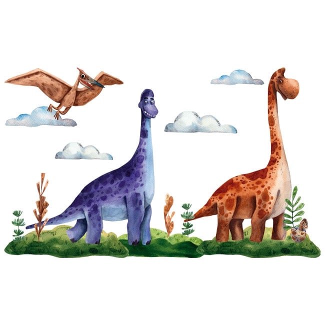 Pegatinas infantiles de dinosaurios variados - TenVinilo