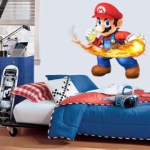 Vinilos y pegatinas videojuego mario bros