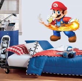 Vinilos y pegatinas videojuego mario bros
