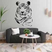Vinilos y pegatinas silueta tigre