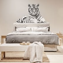 Vinilos para pared silueta de tigre