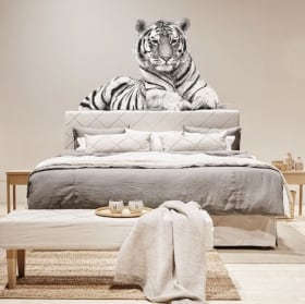 Vinilos para pared silueta de tigre