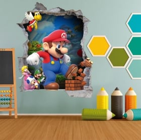 Vinilos infantiles y juveniles videojuegos mario bros 3d