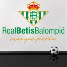 Vinilos y pegatinas de fútbol real betis balompié