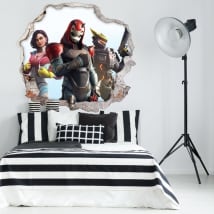 Vinilos y pegatinas 3d videojuego fortnite