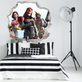 Vinilos y pegatinas 3d videojuego fortnite