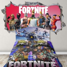 Pegatinas 3d videojuego fortnite
