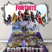 Vinilos adhesivos 3d videojuego fortnite
