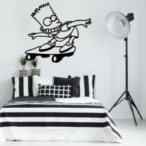 Vinilos y pegatinas infantiles o juveniles bart simpson