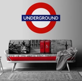 Vinilos decorativos underground metro de londres