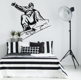 Vinilos decorativos y pegatinas snowboard