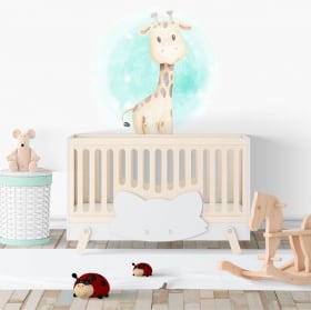 Vinilos infantiles o de bebé jirafa