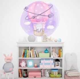 Vinilos y pegatinas para bebé el vuelo del elefante