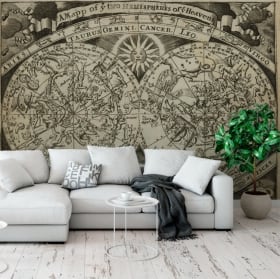 Fotomurales mapa astral signos zodiaco