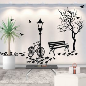 Vinilo decorativo paisaje otoñal