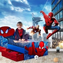 Fotomurales marvel ironman y spiderman