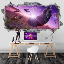 Pegatinas fortnite 3d