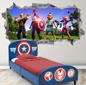 Vinilos videojuego fortnite avengers 3d