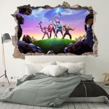 Vinilos y pegatinas videojuegos fortnite endgame 3d