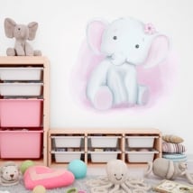 Vinilos decorativos infantiles elefante