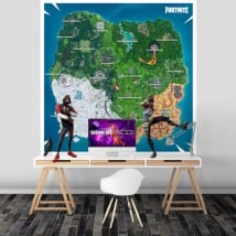 Vinilos y pegatinas mapa fortnite