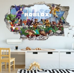 Vinilos 3d videojuego roblox