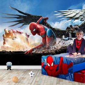 Fotomurales de vinilos spiderman homecoming
