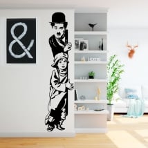 Vinilos decorativos charles chaplin the kid