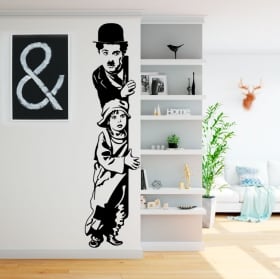 Vinilos decorativos charles chaplin the kid