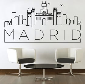 Vinilos decorativos y pegatinas madrid skyline