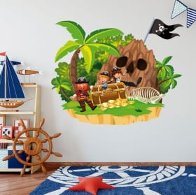 Vinilos infantiles el tesoro del pirata